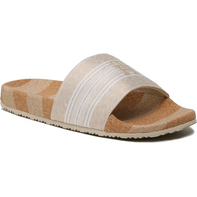 Tommy Jeans Чехли Tommy Jeans Th Woven Slide FW0FW07259 Бежов (Th Woven Slide FW0FW07259)