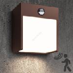Brilagi Brilagi-LED Външно стенно осветително тяло TERNI с сензор, LED 12W, 230V, кафяво, IP44 (BG2725)