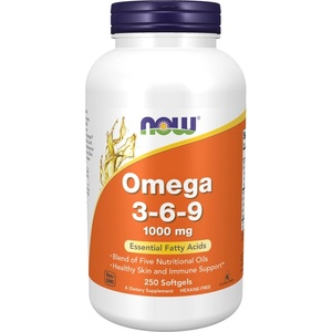NOW NOW Omega 3-6-9 1000mg, 250 Softgels - fitnesdobavki - 52,79 лв