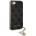 GUESS 4G Charms Collection Hard Case - дизайнерски кожен кейс за iPhone SE (2022), iPhone SE (2020), iPhone 8, iPhone 7 (сив)