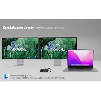 i-tec C31DUALHDMIDOCKPD докинг станция Жичен USB 3.2 Gen 2 (3.1 Gen 2) Type-C Черен (C31DUALHDMIDOCKPD) (C31DUALHDMIDOCKPD)