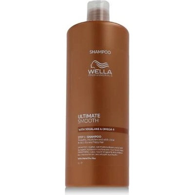 Wella Ultimate Smooth Shampoo 1000 ml интензивно подхранващ шампоан за блестяща и мека коса за жени