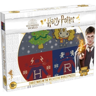Winning Moves Harry Potter Jigsaw Christmas Jumper 1 Holiday at Bradavice 1000 dílků