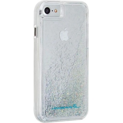 Case-Mate Waterfall Case - дизайнерски кейс с висока защита за iPhone SE (2022), iPhone SE (2020), iPhone 8, iPhone 7, iPhone 6S, iPhone 6 (сребрист)