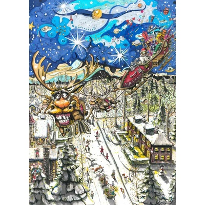 Grafika - Puzzle Santa's Tour - 1 000 piese