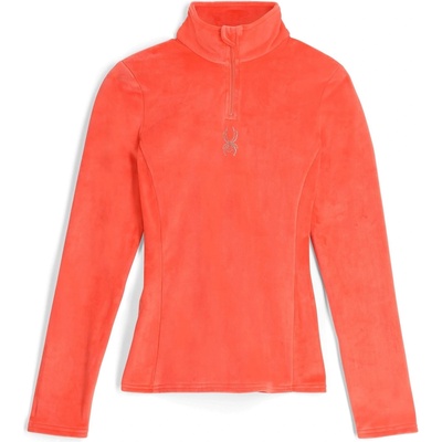 Spyder Women's Shimmer Half Zip Fleece - Coral