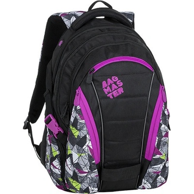 Bagmaster batoh purpurová/zelená/čierna