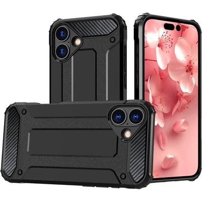 HQWear Калъф Hybrid Armor iPhone 16 Plus - черен (Hybrid Armor iPhone 16 Plus black)