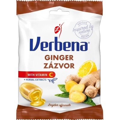 Verbena tvrdé cukríky Zázvor 60 g
