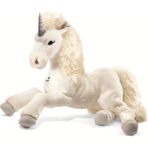 Steiff Originals Starly висящ еднорог, бял 70см плюшена играчка (015090)