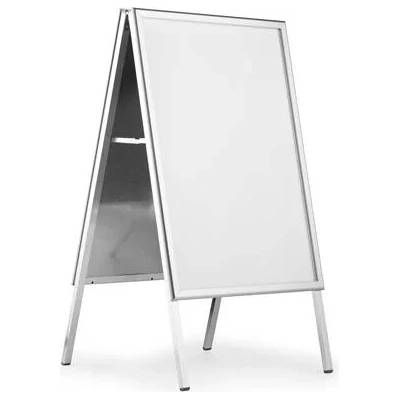 DURABLE Stojan na plagáty, A1, DURABLE "Fold Outdoor", strieborný