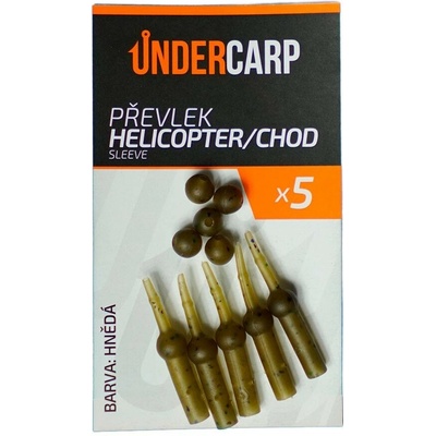 UnderCarp prevlek Helicopter/Chod Sleeve Hnedá 5 ks