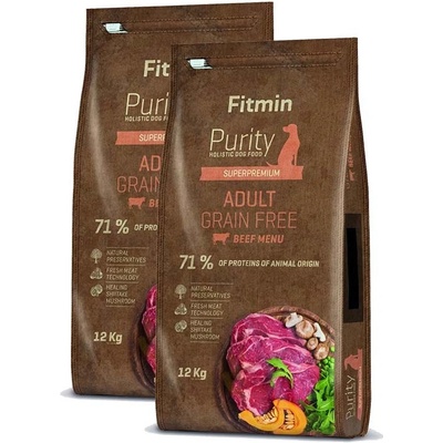 Fitmin Purity GF Adult Beef 2 x 12 kg