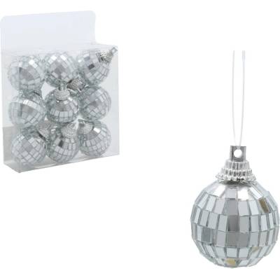 Pro-Tech shop Sada 9 nerozbitných vianočných gúľ disco 3cm 69735