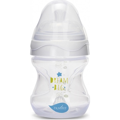 Nuvita lahvička Mimic Transparent white 150ml