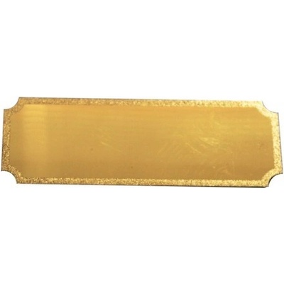 Štítok kovový zlatý /M/ 17x50 mm
