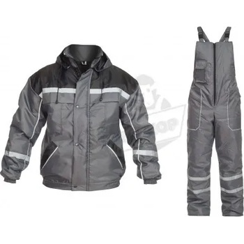 Image 1 of B-Wolf Ватиран работен комплект яке и полугащеризон GAMMA Set | Тъмно сив , 120004 (120004)