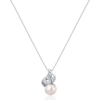 JwL Luxury Pearls Něžný s pravou perlou a zirkony JL0749