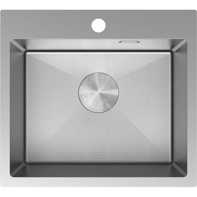 Mexen Solix мивка от неръждаема стомана 1-коморен 500 x 450 mm, инокс HC - 6402501000-01HC (6402501000-01HC)