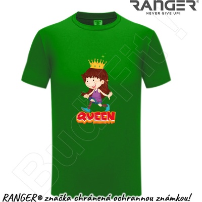 Ranger tričko motív Queen zelená