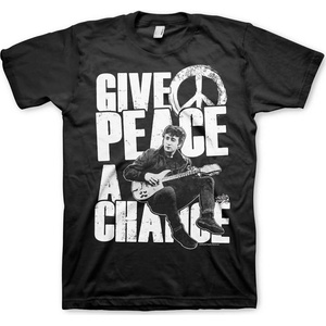John Lennon Give Peace A Chance Black 2XL Риза (RD-1-FAB006-H13-12-BK-XXL)