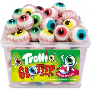 Trolli Желирани очи Trolli Glotzer, кен 60 бр. 1128 г