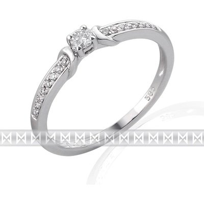 Klenoty Budín zásnubní zlatý diamantový prsten posetý diamanty P445 3860836.0.53.99