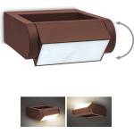 Brilagi - LED външно стенно осветително тяло CROTONE LED/7W/230V кафяво IP54 (BG2720)