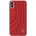Mercedes-Benz New BOW II Hard Case - кожен кейс (естествена кожа) за iPhone X (червен)