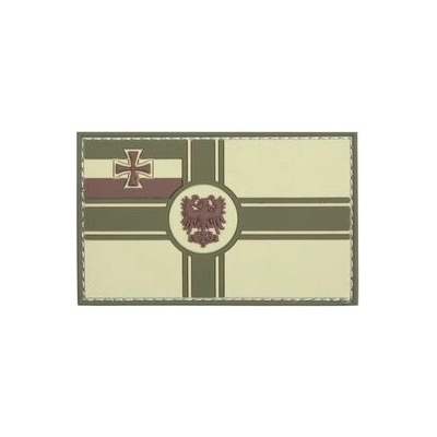 Gumová nášivka 101 Inc vlajka German Empire - multicam