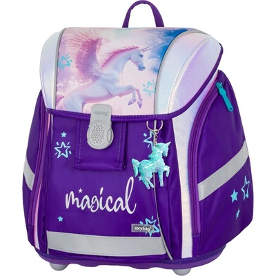 Oxybag ruksak pegas magical fialová biela mix