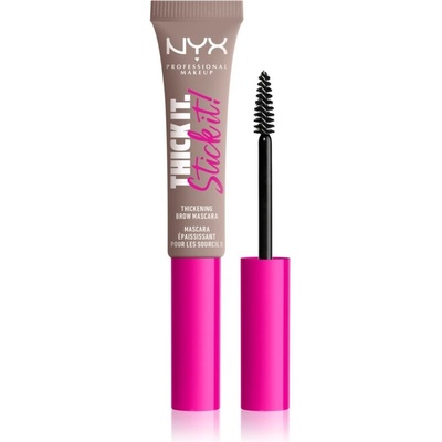 NYX Professional Makeup Thick it Stick It Brow Mascara řasenka na obočí 02 Cool Blonde 7 ml – Sleviste.cz