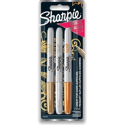 Sharpie Metallic Fine 3 ks 2027