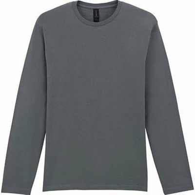 Gildan pánské triko s dlouhým rukávem Softstyle uhlová G64400 šedá