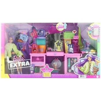 Barbie Extra šatník s panenkou herní set