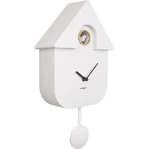 Karlsson Стенен часовник с кукувица Modern Cuckoo бял (KA5768WH)