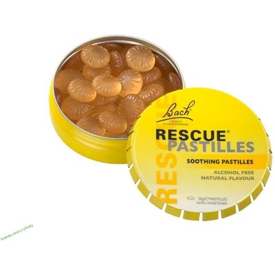 Bachovy květové esence Rescue krízové pastilky citrón 50 g