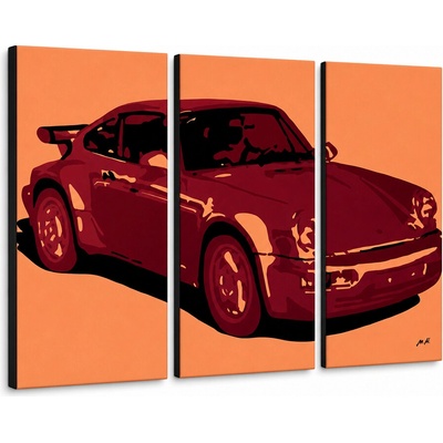 Ručne maľovaný POP Art obraz PORSCHE 911 - 60x40 cm