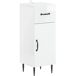 vidaXL Шкаф за баня HAARLEM Бял гланц 30 x 31 x 80 см (896829)