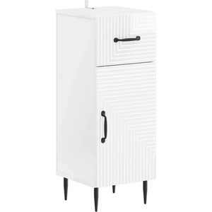 vidaXL Шкаф за баня HAARLEM Бял гланц 30 x 31 x 80 см (896829)
