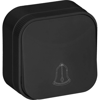 ORNO OR-OE-7204/B - Звънчев бутон ToDo, 230V, външен монтаж, IP20, черен (OR-OE-7204/B)