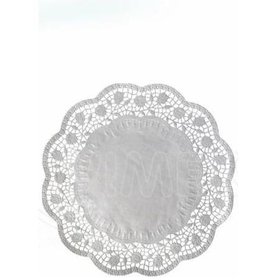 Wimex Dekoračná krajka PAP okrúhla biela O14cm 100 ks