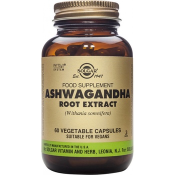 Solgar Ashwagandha Root Extract Indický ženšen 60 kapslí
