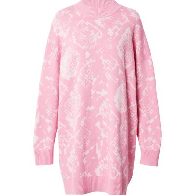 Monki Плетена рокля розово, размер XXL