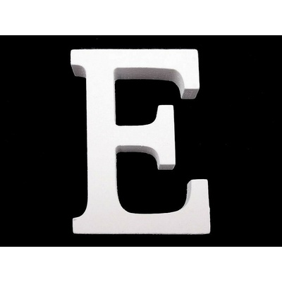 Drevená dekorácia písmená abecedy Písmeno: "E"