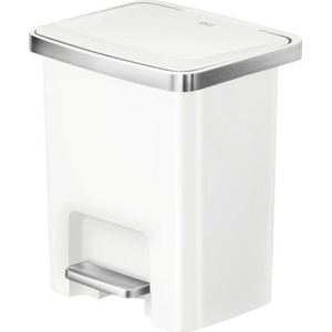 EKO-Europe EKO Кош за отпадъци с педал HANA II - бял - 15 л (EKO 638815 - White)
