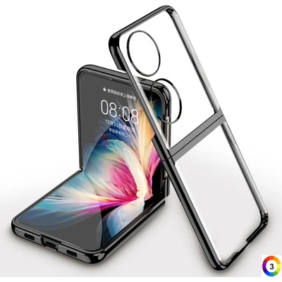 Huawei P50 Pocket Силиконов Калъф Transparent TPU и Протектор