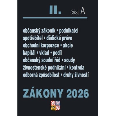 Zákony II A/2026 – Občanský zákoník