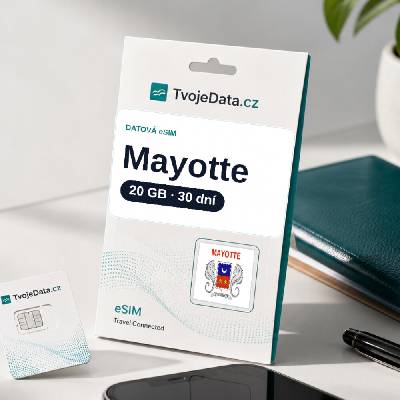 eSIM Mayotte 20 GB / 29 dní