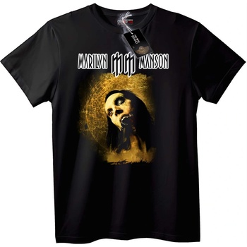 NOONEBRAND Тениска Marilyn Manson Готик - 2XL, Black